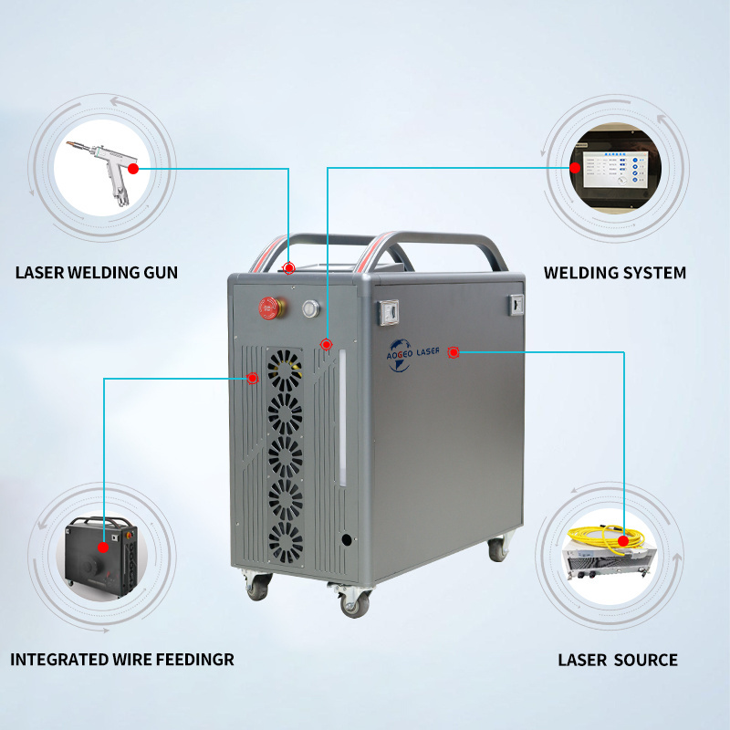 4 IN 1 Multifunction 1kw 1.5w 2kw Handheld Fiber Laser Welding Cutting Cleaning Machine Laser Welders