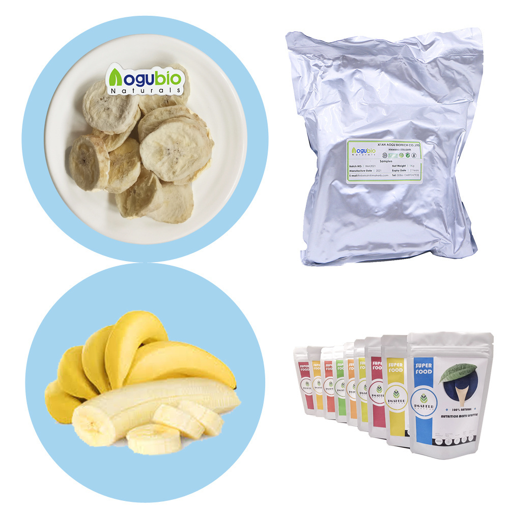 Natural Banana Powder Freeze Dried Banana Fruit Powder