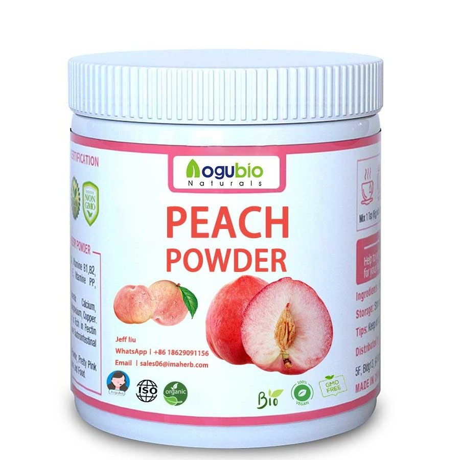 Freeze-dried Peach powder AOGUBIO Factory Provides Supplements Honey peach fruit juice powder