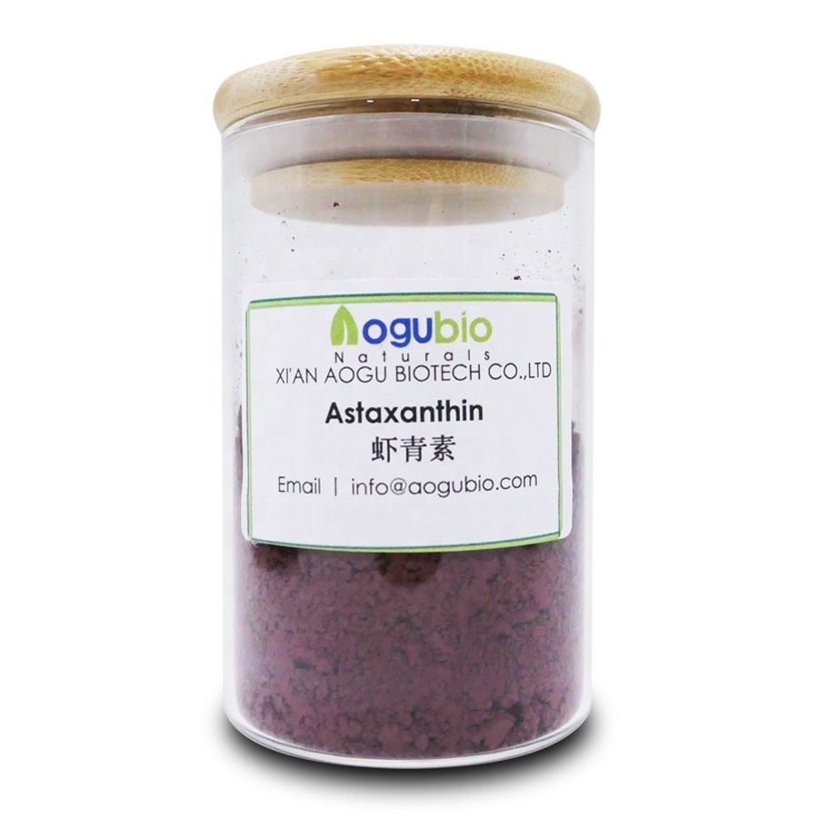 Pure Astaxanthin 2% 5% 10% High Quality Haematococcus Pluvialis Extract Astaxanthin Powder