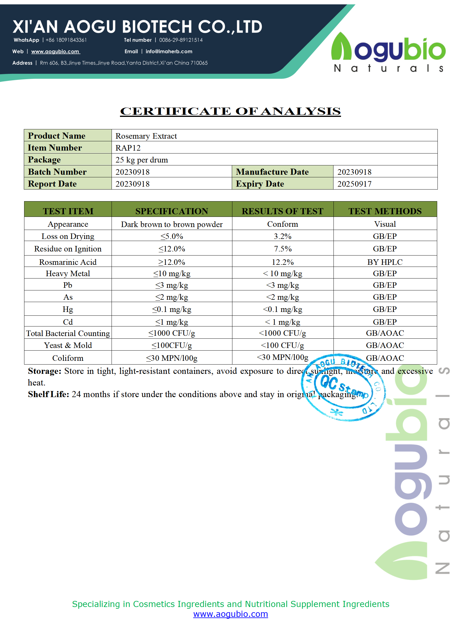 High Quality Rosemary extract Powder Natural Rosmarinic Acid 5%-95% Rosemary Leaf Extract Powder