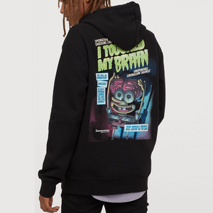 Custom Print Big Graphic Hoodies Heavyweight Men French Terry Thick Oversized Sweatshirts Cotton OEM Hooded Top Hoodie