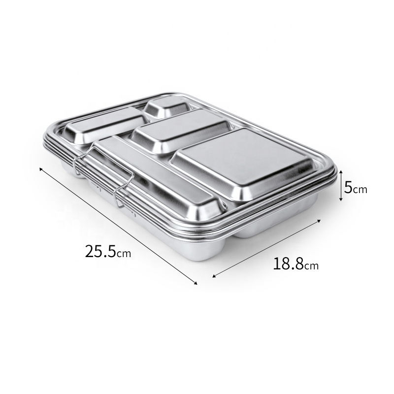 aohea Stainless steel lunch box food grade custom print quality stainless steel lunch box containers bento lunch box