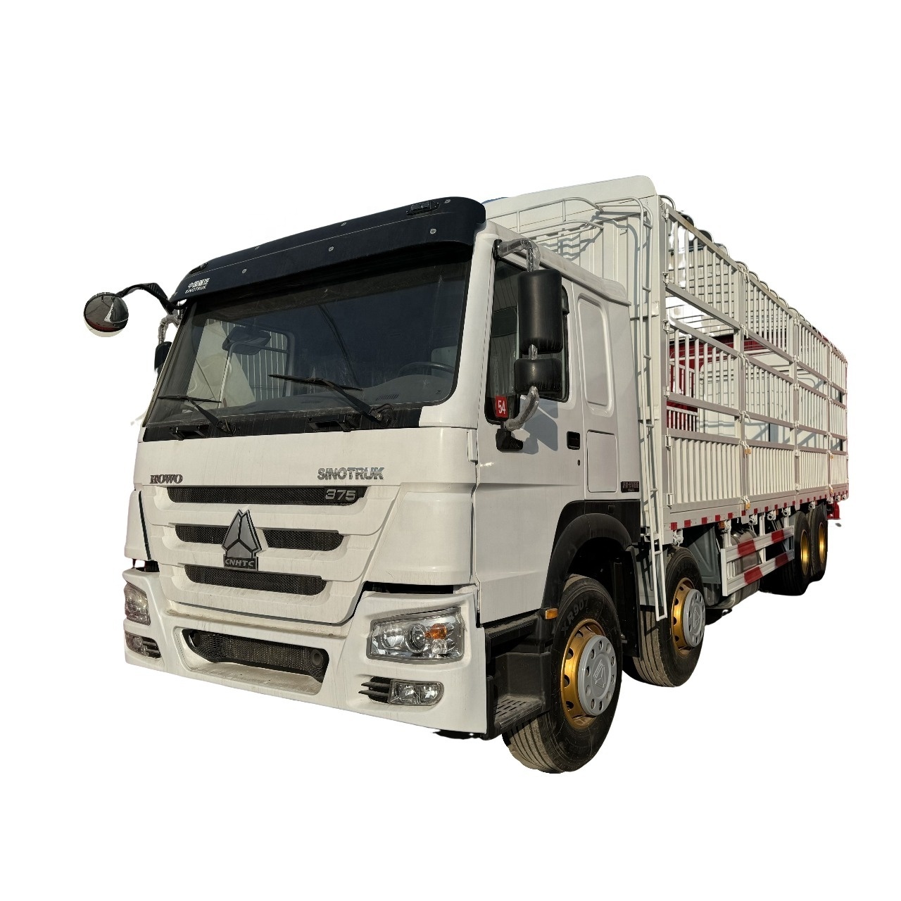 Hot sale SINOTRUK HOWO diesel Euro II 8x4 truck chassis fence truck