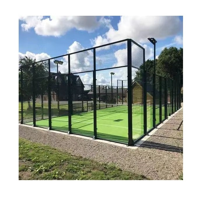 Padel Tennis Court artificial grass padel frame type padel tennis court China tennis court material Playground equipment