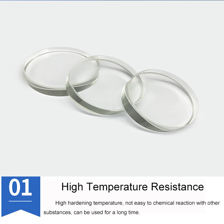 Heat Resistance Boiler Telescope Mirror Blanks Borosilicate Toughed Glass Plate Circular Sight Glass Sheet