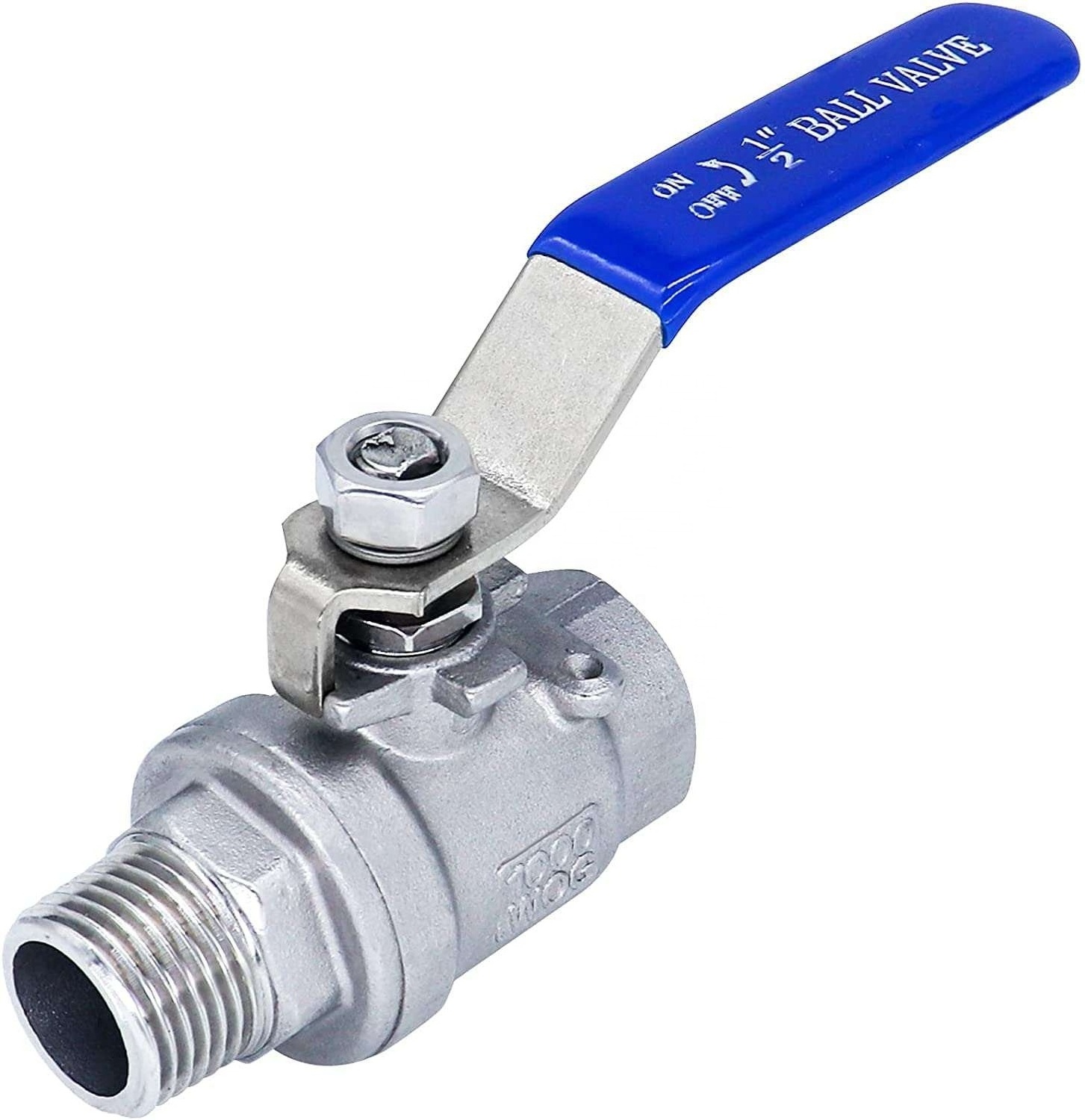 Aohoy 304 316L stainless steel BSP NPT pull handle 2pc female thread ball valve for water