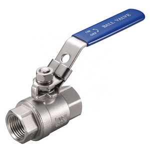 Aohoy 304 316L stainless steel BSP NPT pull handle 2pc female thread ball valve for water