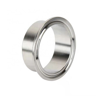 Aohoy 50.5 1 1.5 2 inch sanitary triclamp 304 pipe fitting stainless steel tri clamp weld tc clover ferrule