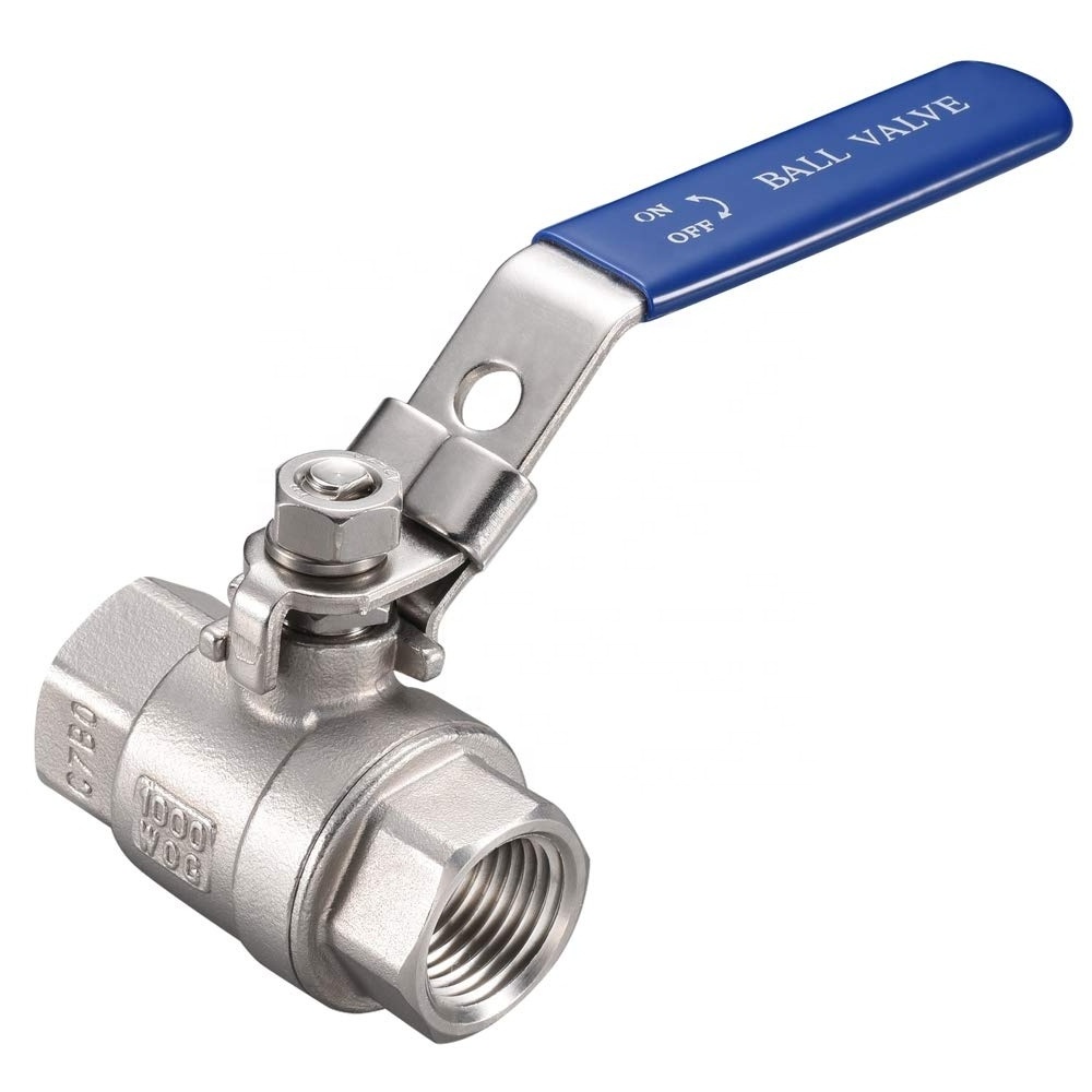 Aohoy stainless steel full port 1000 wog pneumatic actuated female threaded double acting air driven ball valve