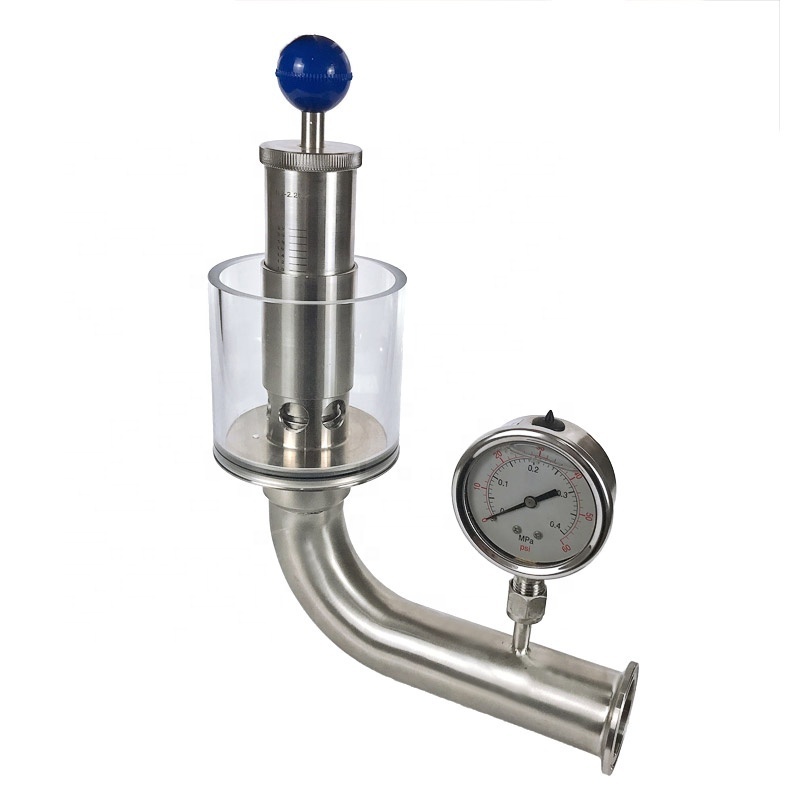 Aohoy stainless steel sanitary homebrew tri clamp Air evacuation ss beer spunding valve for fermentation