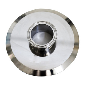 Aohoy Stainless Steel 304 316 Sanitary 6" 8" 10" 12" clamp end cap Extraction ferrule Flat lid reducer