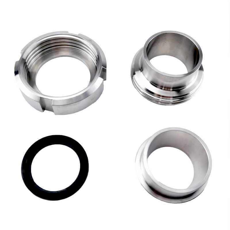 Aohoy dairy Raccordi inox ss 304 316L stainless steel sanitary DIN 11851 fitting thread male union