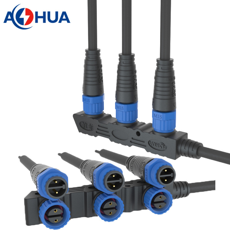 AOHUA Power driver cable IP67 male female waterproof led module connector