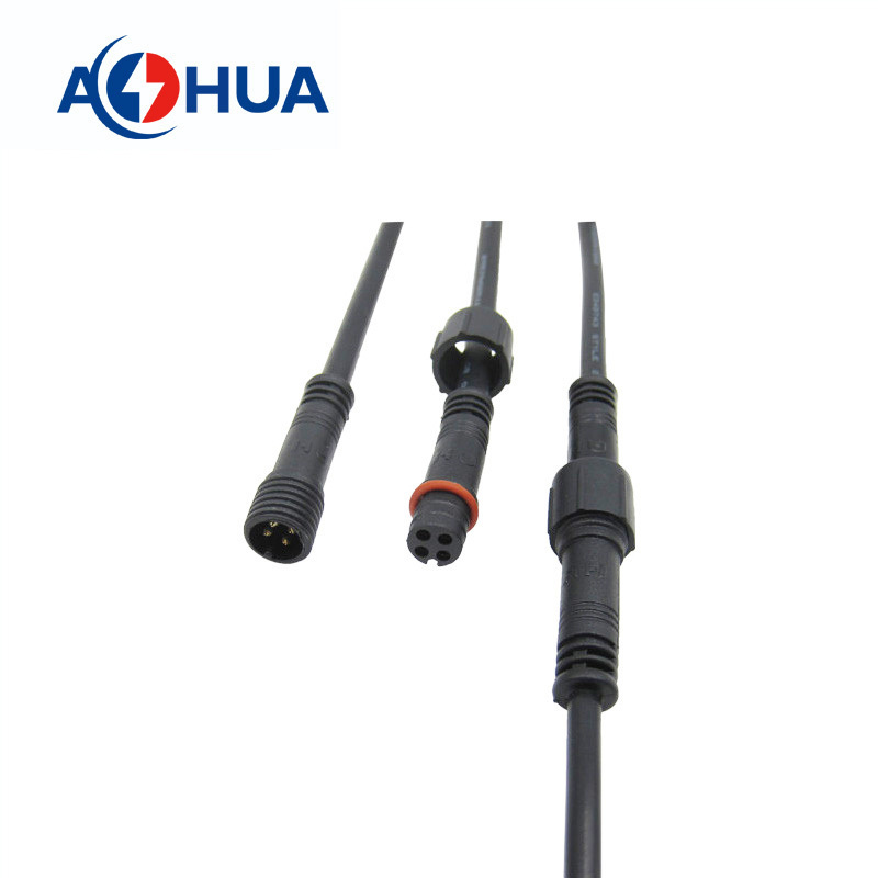 Customized IP65 IP67 M10 Male female small connector waterproof connector 4pin wiring receptacle led connector