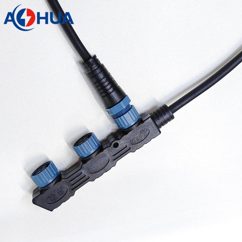 LED Module Male Female Splitter Cable Distributor IP67 Waterproof LED Connectors 2pin