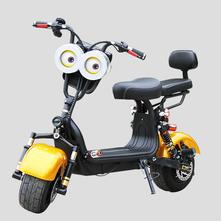 Mini Size Motor Electric Motorcycle Riding Car Scooter 48V 800W Lithium Battery Fat Tire Car Electric Citycoco