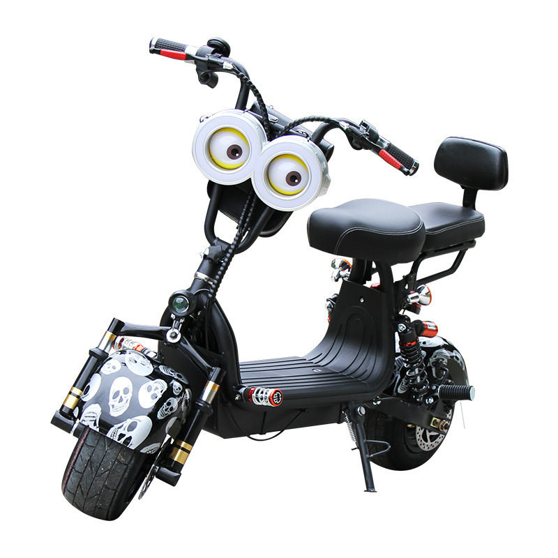 Mini Size Motor Electric Motorcycle Riding Car Scooter 48V 800W Lithium Battery Fat Tire Car Electric Citycoco