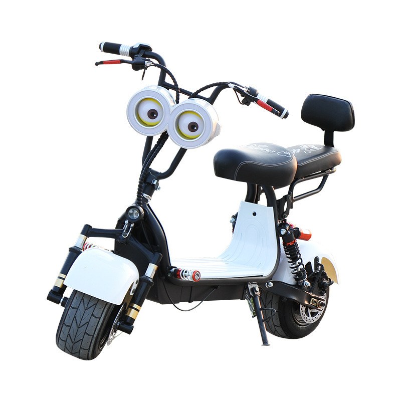 Mini Size Motor Electric Motorcycle Riding Car Scooter 48V 800W Lithium Battery Fat Tire Car Electric Citycoco