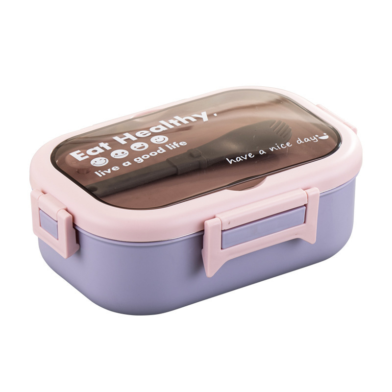 Kids Bento Box with Spoon 304 Stainless Steel Cartoon Tiffin Box Back to School Girls Lunchbox Custom Logo Lunch Box