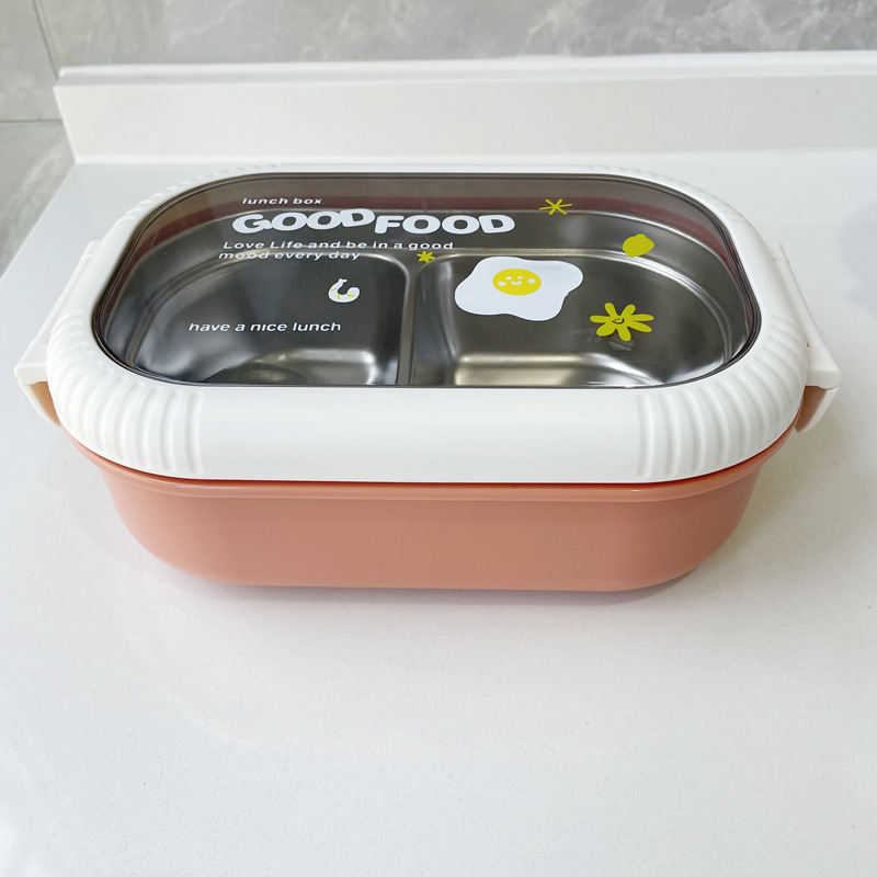 Classic Lunchbox Steel Lunchbox Mix Kawaii Reusable Food Container Bento Tiffin Box Thermal  BPA Free Leakproof