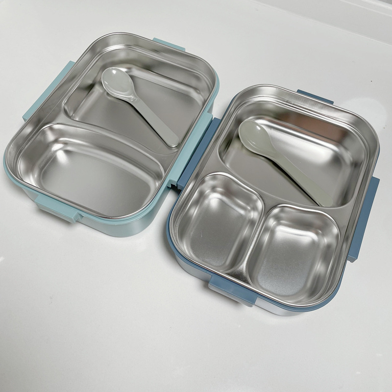 Hot Sales Stainless Steel Rice Lunchbox for Kids Food Container Students Tiffin Convenient Eco-friendly Children Lunchbox