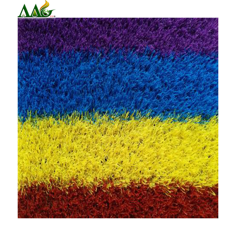 Black White Red Grey Promotion List Outer Colour Brown Purple Mat Synthetic Plastic Turf Carpet Pink Blue Artificial Grass