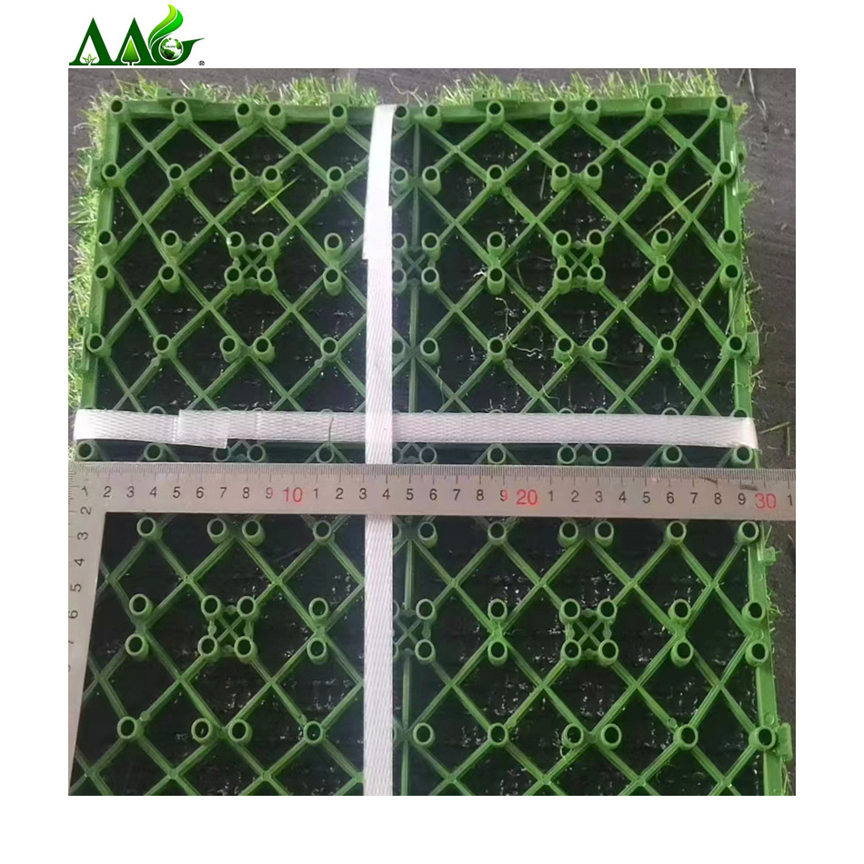 AAGrass outdoor landscaping garden synthetic turf floor carpet fake interlocking deck artificial grass tiles