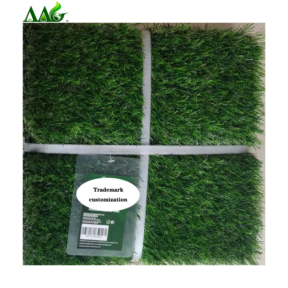 AAGrass outdoor landscaping garden synthetic turf floor carpet fake interlocking deck artificial grass tiles