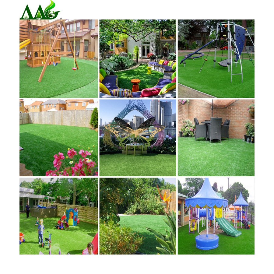 AAG Astroturf manufacturer outdoor plastic synthetic lawn mat garden landscape decor green rug fake artificial turf grass carpet