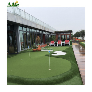 AAGrass 10mm 15mm indoor green mini golf course synthetic turf carpet mat outdoor artificial grass golf putting green for sale