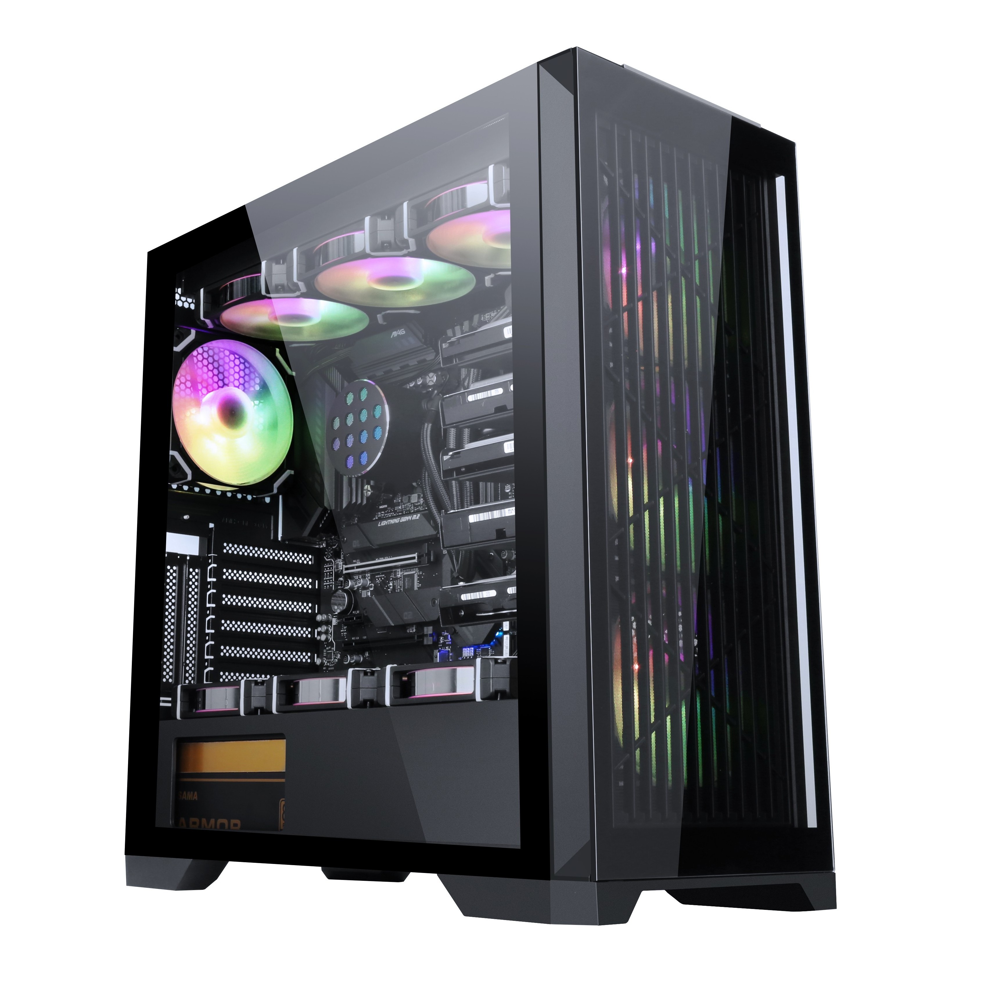 SAMA OEM ATX Case Metal Mesh Max 12cm Fans PC Cabinet Full Tower Desktop ATX Casing Gaming Computer PC Case