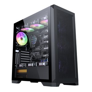 SAMA OEM ATX Case Metal Mesh Max 12cm Fans PC Cabinet Full Tower Desktop ATX Casing Gaming Computer PC Case