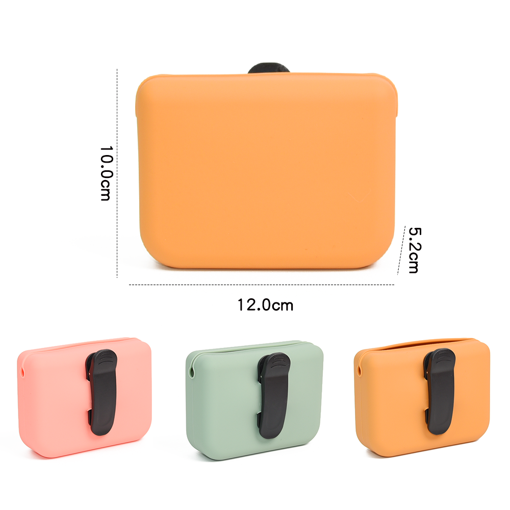 Pet Supplier Dog Treat Pouch Portable Walking Eco Friendly Silicone Dog Treat Bag for Leash with Waist Clip