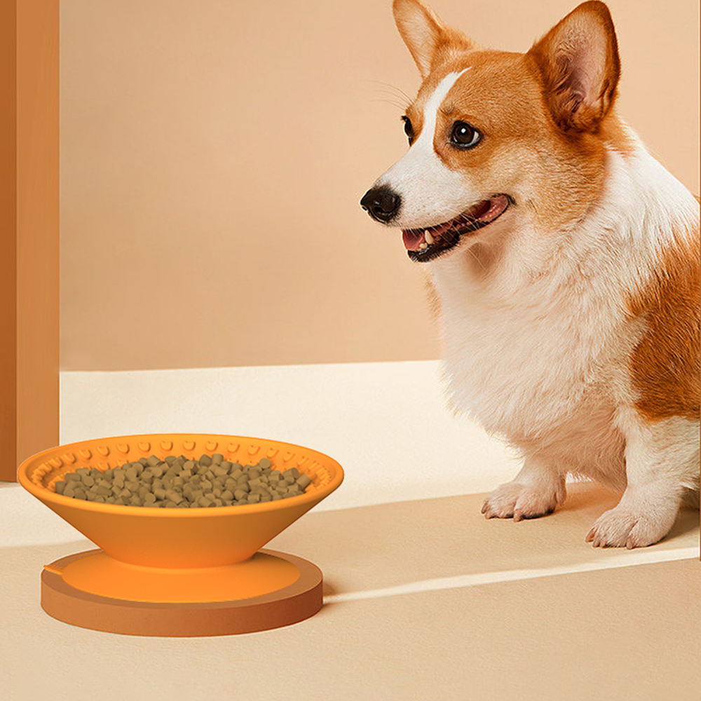 Wholesale Custom Portable Luxury Silicone Pet Feeding Food Water Bowl Slow Feeder Dog Bowls