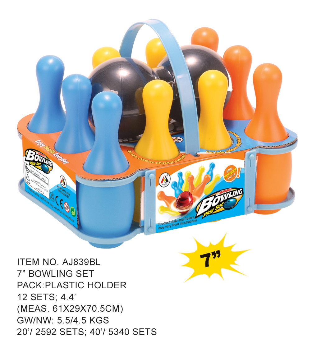 Bowling game set bowling ball set bowling pins for kids game toys