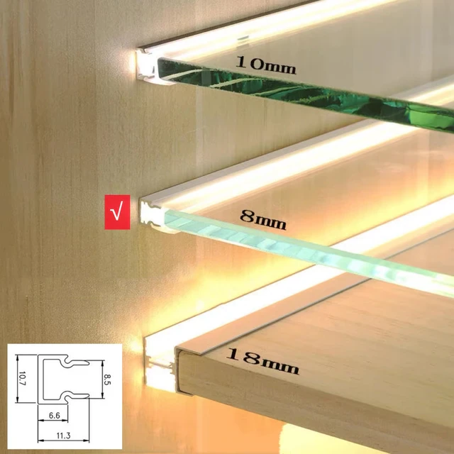 Baseboard Led Profile Skirting Aluminum Floor Decoration Edge Wall Foot Line Lighting