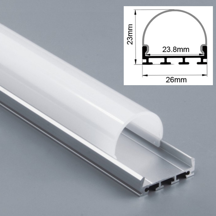 Baseboard Led Profile Skirting Aluminum Floor Decoration Edge Wall Foot Line Lighting