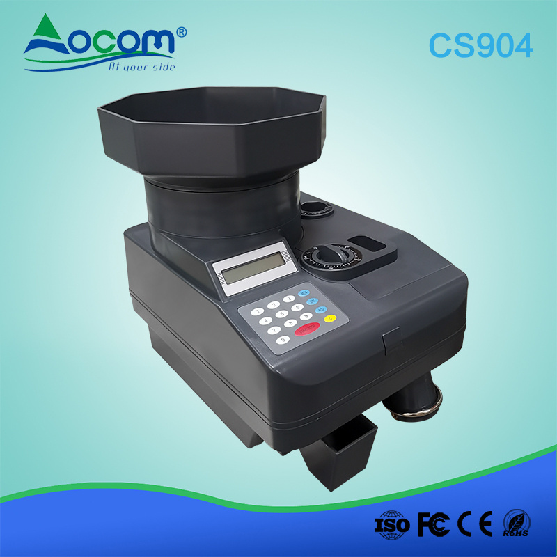 Coin Sorter Bank Automatic High Speed Electron Plastic Continuous Counting/ Batch Counting/add Counting Mode 3000 Coins OCOM/OEM