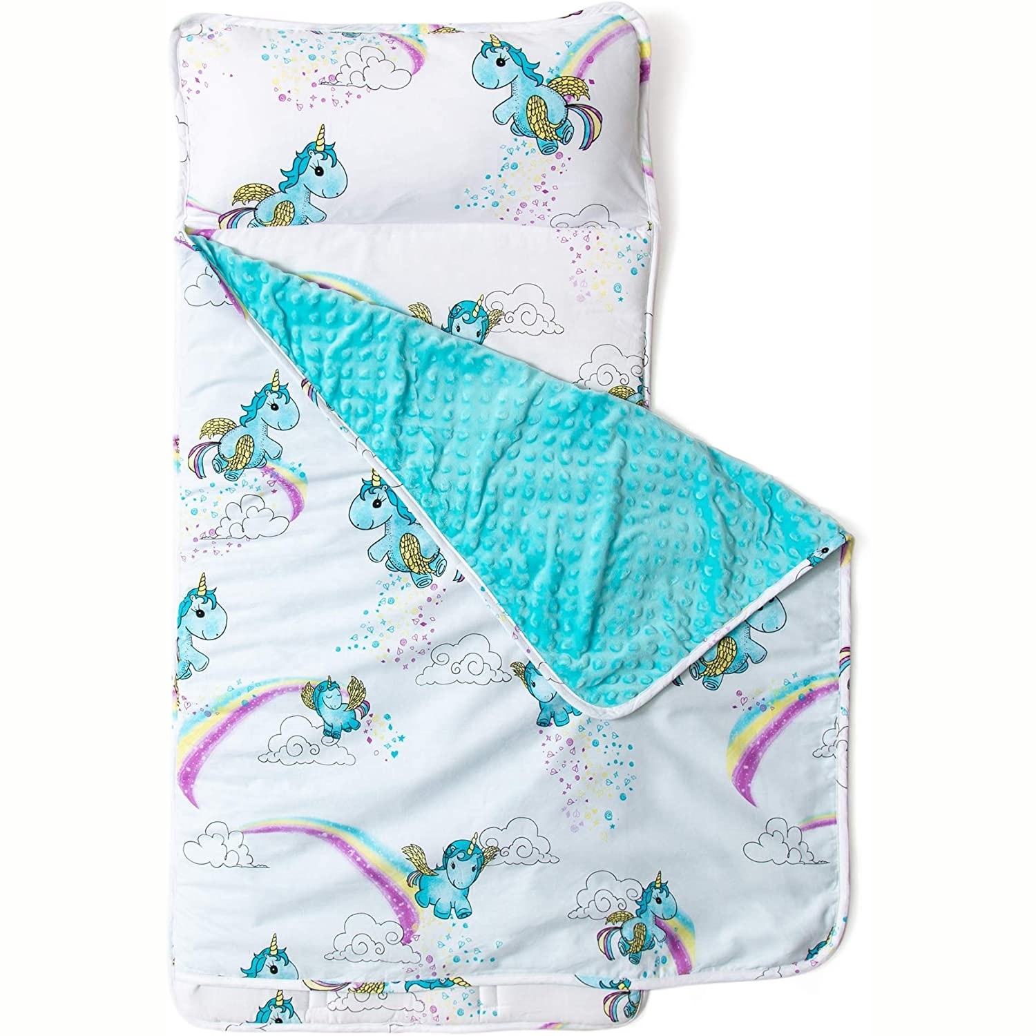 Factory Wholesale Custom Digital Printed Eco Friendly baby nap mat kindergarten nap mats with removable pillow for kids