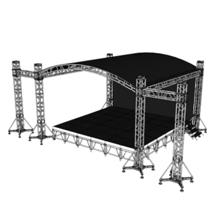 Support sample music show truss stsyem mobile portable tent platform