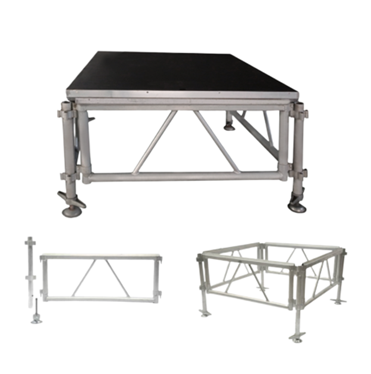 Low cost stage podium assemble stage aluminum mobile portable stage