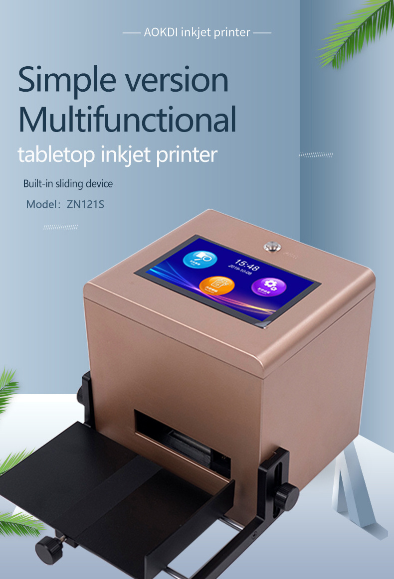 portable automatic expiry date stamp Tabletop handheld batch code coding machine Intelligent Static Inkjet Printer