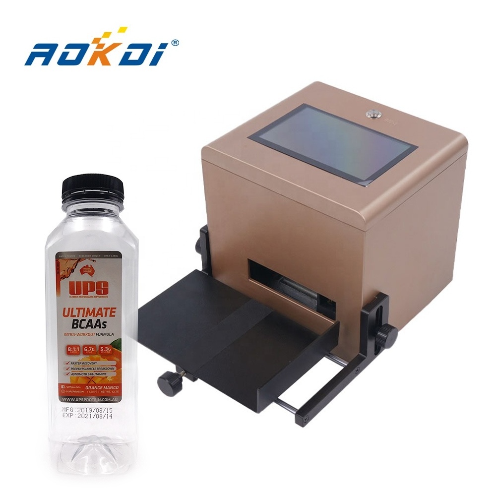 portable automatic expiry date stamp Tabletop handheld batch code coding machine Intelligent Static Inkjet Printer