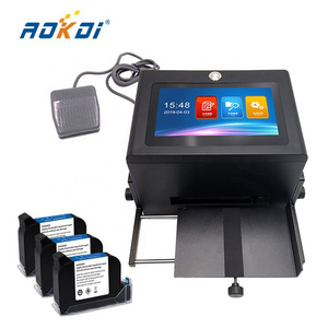 Printer Inject Qr Code Date Coding Expiry Date Desktop Direct Inkjet Printer For Plastic Bag Bottle Box Glass Printing Machine