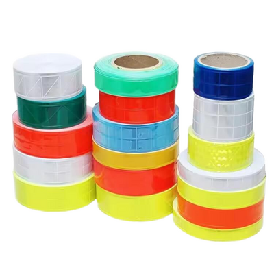 LX  EN20471 Hi Vis Warning Tape Material Reflective Tape Safety Strip Reflective Vinyl Safety Strip For Clothing