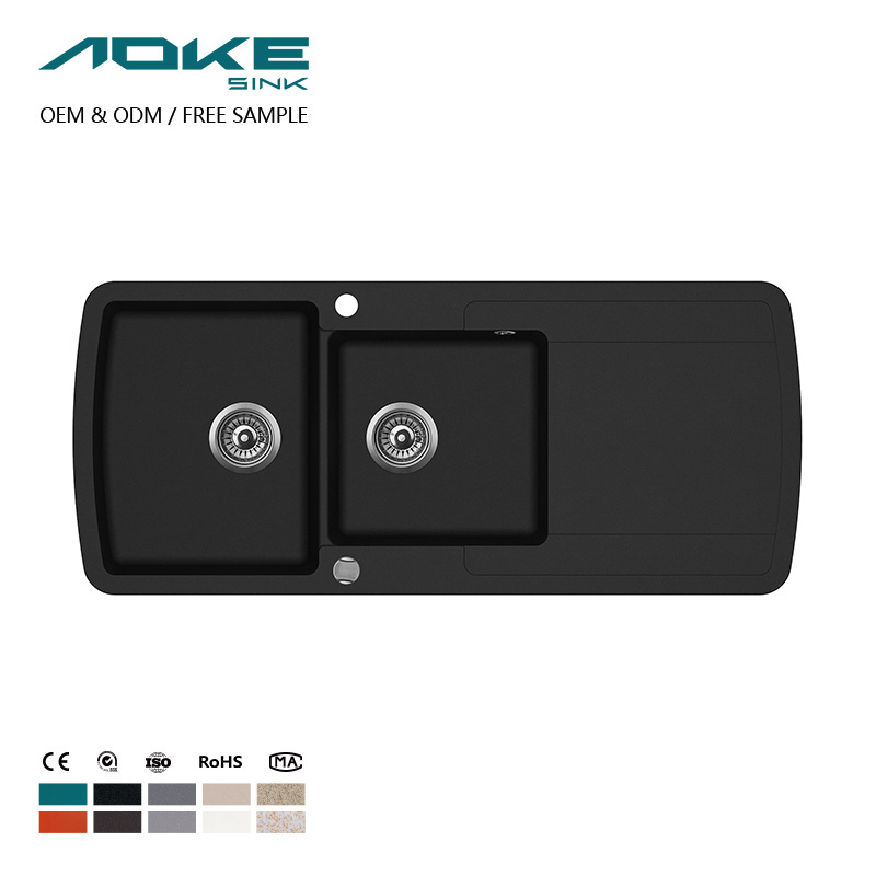 AOKE Factory Outlet Custom OEM&ODM | Kitchen sink | Granite Quartz sink