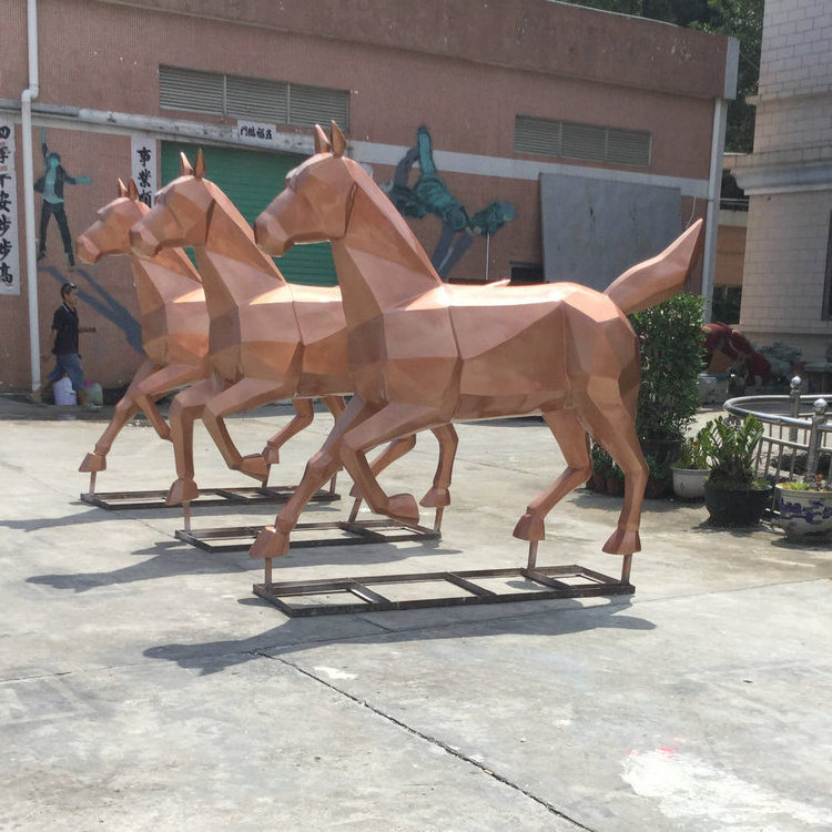 Model fiberglass animal sculpture horse statue