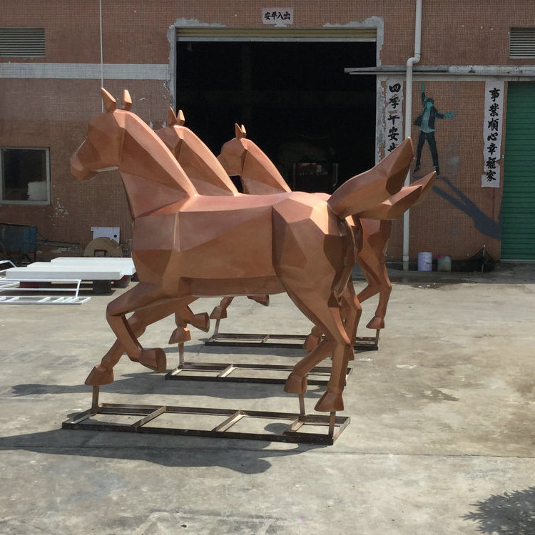 Model fiberglass animal sculpture horse statue