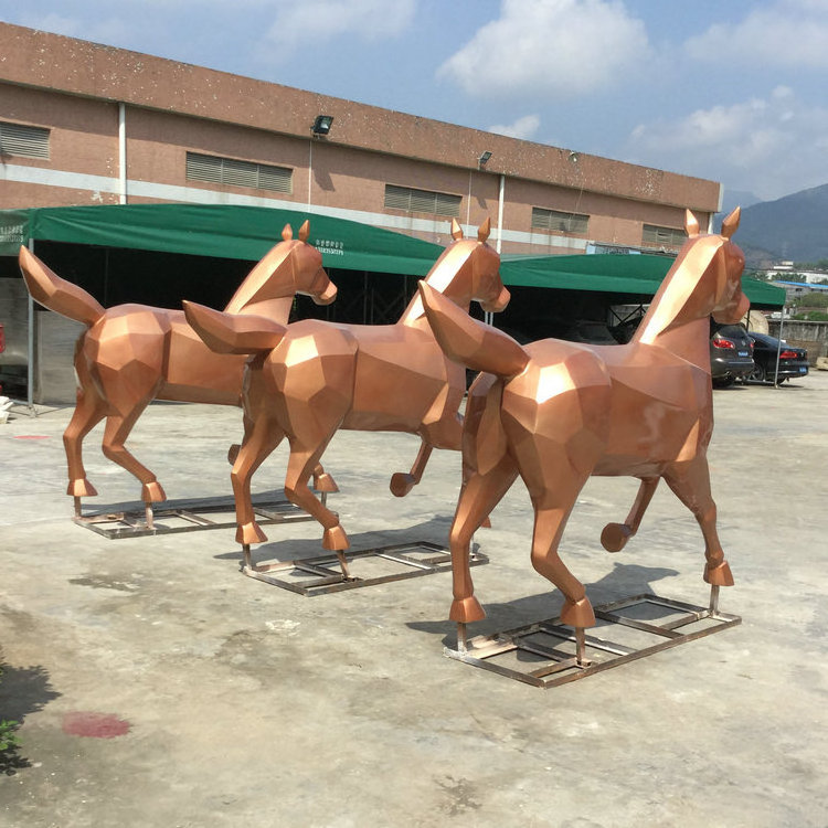 Model fiberglass animal sculpture horse statue